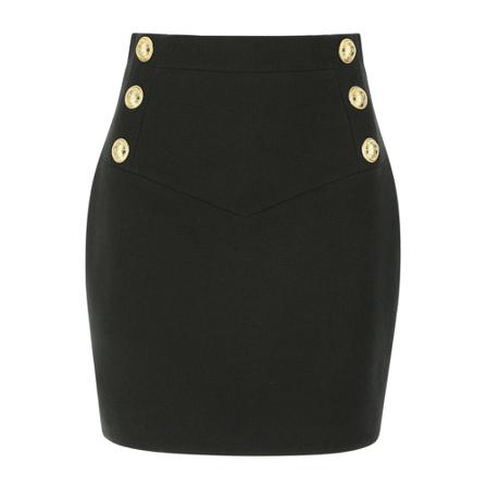 Balmain Kjol svart, Dam, Dam, Storlek: XS