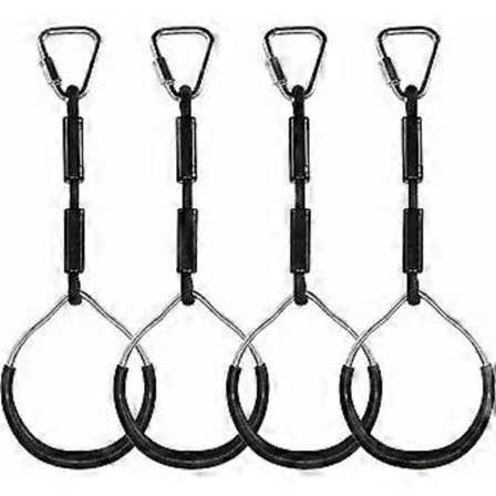 Klatreringer for barn Multifunksjonell huske med plastringer Maks belastning: 120 kg Ninja klatrering Hagehuske