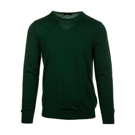 Fay Round-neck Strik Grøn, Herre Strik, Størrelse: L