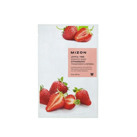 Mizon Joyful Time Essence Mask Joyful Time Essence Strawberry 23g - Maschera Illuminante viso