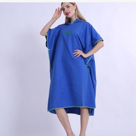 Hættekapper Håndklæde Poncho MØRKEBLÅ