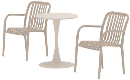 Venture Home Limnos Caféset beige, Utemöbler