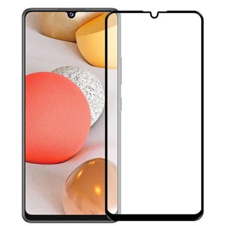 Skalo Samsung A42 Heltäckande Skärmskydd Härdat Glas Svart