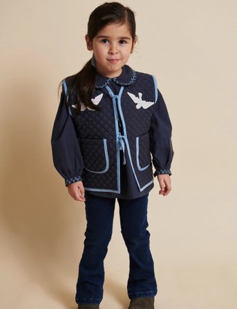 Copenhagen Colors Jeggings W. Flare- Super Stretch - Navy - 152