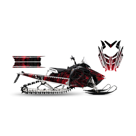 Tarrasarja SweTown Motherboard - Punainen - Polaris 600 Rush Pro Ride 2010-2014