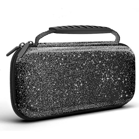 Svart - 1-delat glänsande bärfodral kompatibelt med Nintendo Switch