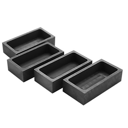 4 stk. 1 kg Grafit Støbeform Støbeform Krukkeform Sølv Guld Støbeform Smeltning Cas