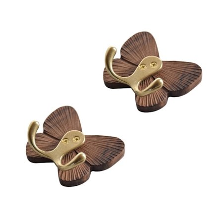 2 stk. Hjemmekroge og knagerækker Hjemmeholdbar trækrog Hangerkrog Kreativt træ Wa