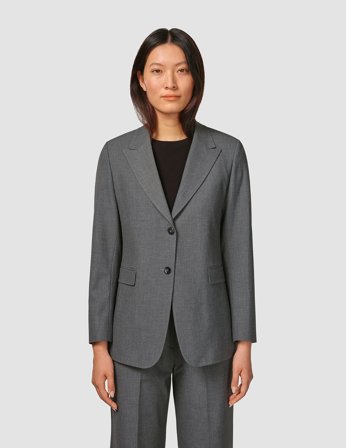 Shaping New Tomorrow - Damen - Essential Blazer - Dark Grey Melange - Regular - Größe XS