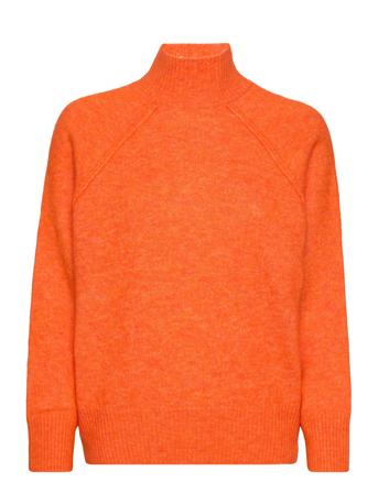 Turtleneck Sweater With Seams Høyhalset Pologenser Oransje Mango*Betinget Tilbud
