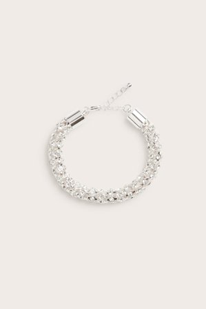 Kappahl | Armband med strass | Silver