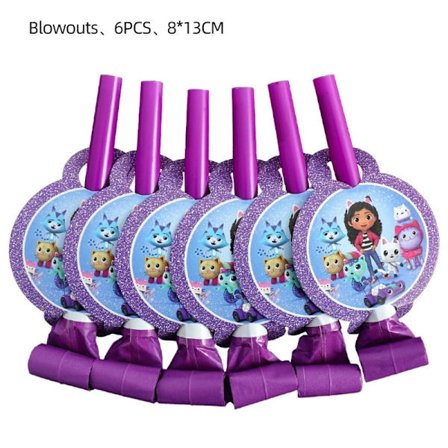 Födelsedagsdekorationer Dockhus Fest Servis Tillbehör Tallrikar Koppar Servetter Sugrör Ballonger för Barns Födelsedagsfest