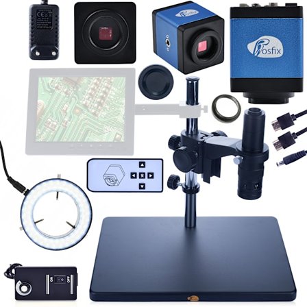 Digitalt Mikroskopsett Earth Pro MCEP-0.5X – 7-45X Zoom | 56X LED Lys | Kamera Draco Blue PRO