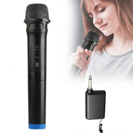 Trådlös Mikrofon Karaoke Bluetooth Mikrofon, Trådlöst Professionellt Handhållet Trådlöst Mikrofonsystem & Mottagare, Trådlös Mikrofon För Sång Karao