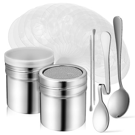 1 set kaffeschabloner set kaffe latte art penna kaffeskakare verktyg set