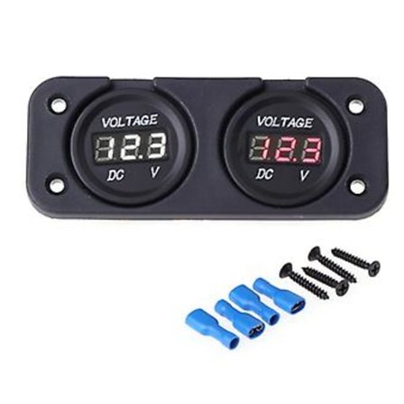 LED Digital Display Voltmeter Bil Motorcykel Spændingsmåler Panel Meter Spændingsmåler Volt Detektor Tester Monitor Paneler