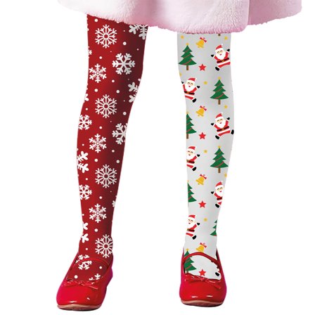 Strømpebukser med Julemotiv 7-10 år