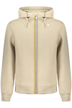 K-way Felpa Con Zip Uomo Beige