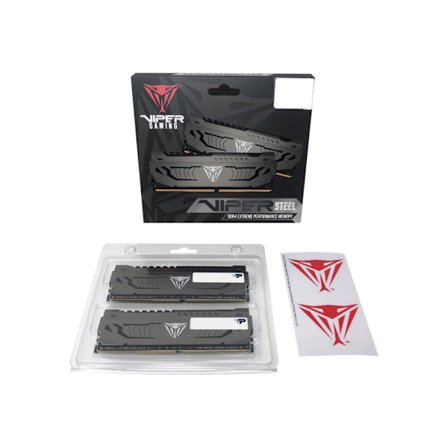 Patriot Extreme Performance Viper Steel - DDR4 - sats - 32 GB: 2 x 16 GB - DIMM 288-pin / PC4-25600 - ej buffrad