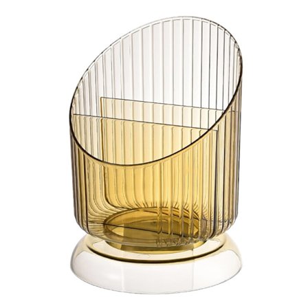 Opbevaring af makeupbørste Box Office Desktop Organizer Gennemsigtig penneholder Øjenbryn til kosmetik Makeup børster Toiletartikler