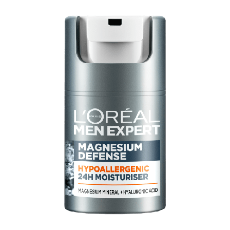 L'Oréal Paris Magnesium Hypoallergenic 24H Moisturizer Ansikte Herr 50 ML