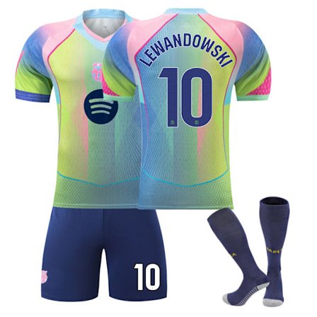 26 Barcelona spesialutgave nr. 10 Yamar Pedri 11 Rafinha 14 Rashford fotballdraktsett for barn NO.10Yamal socks 18#