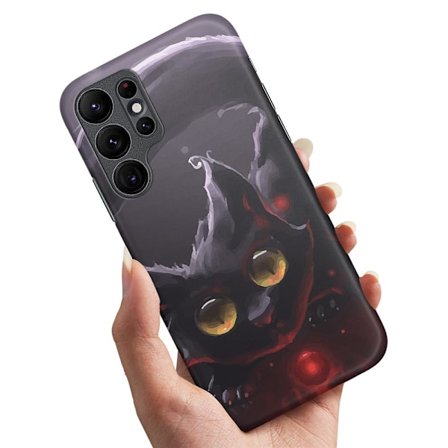 Samsung Galaxy S22 Ultra - Skal/Mobilskal Svart Katt