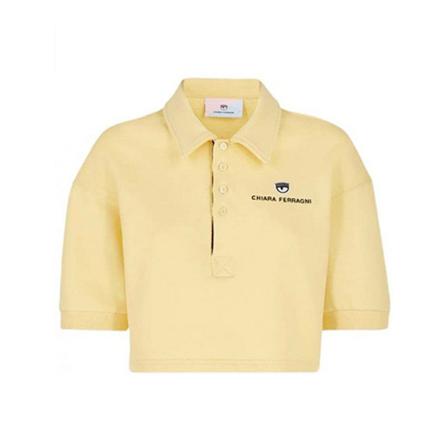 Chiara Ferragni Collection, Polo Shirts Geel, Dames, Maat:S
