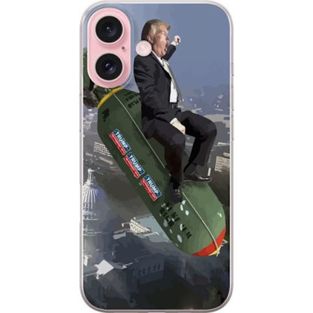 Kompatibelt Mobilskal till Apple iPhone 16 Trump på bomb