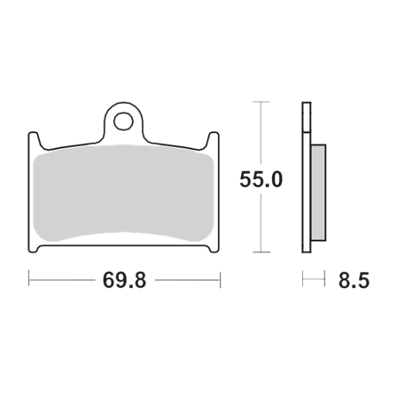 Bremseklodser For Moto-Master RoadPro Sinter - Triumph Thunderbird 2009-2017