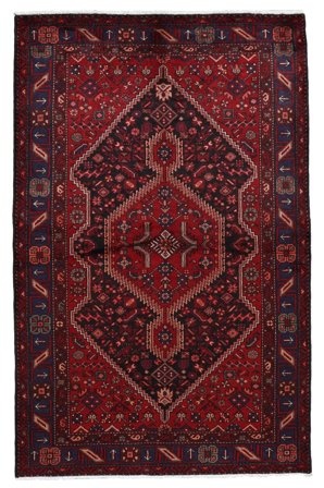 Hand Knotted Persian Hamadan Rug 158X244