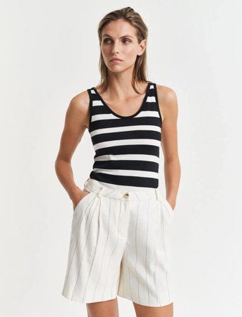 GANT Striped Tank Top - Black - S
