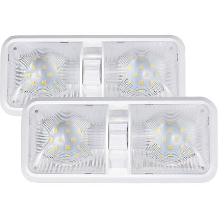 12v LED Innvendig Lys Bobil Taklampe 12v 3.5w LED Bryter 2 Pakning