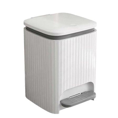 Vanntett søppelbøtte med fotpedal for stue, soverom, bad, stor kapasitet, husholdningssett