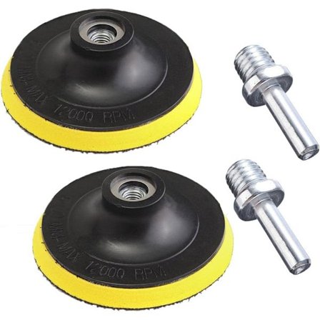 2 stk sett med 125MM slipeputer, 5 tommers slipeskiver med M14 krok og løkkefeste for roterende verktøysliping og polering