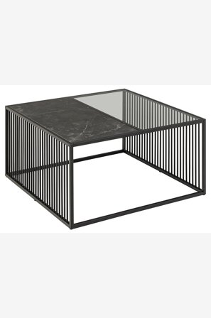 NORDFORM - Sofabord Florian, 80x80 cm - Sort - Sofaborde - Fra Homeroom