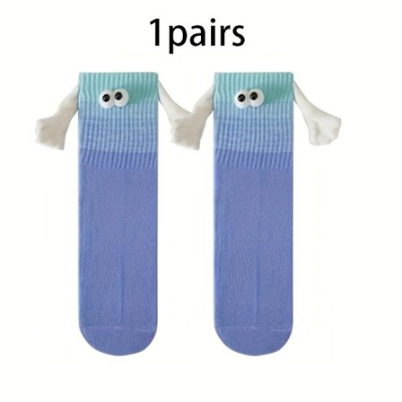 1/4/6 Par Unisex Mode Hånd-i-Hånd Øje Sokker, Perfekt til Bedste Venner/Elskende, Ideelle Valentinsdags Gave Sokker