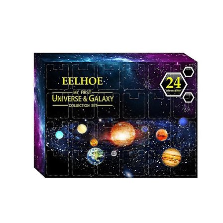 Julekalender med Planeter - Gaveæske til Børn og Voksne - Blind Box