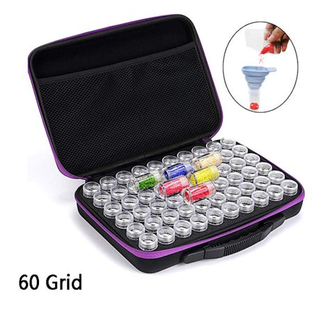 Diamantmålningsverktyg och förvaringslåda för tillbehör med 7/15/30/60 fack, lämplig för DIY-diamantmålning.