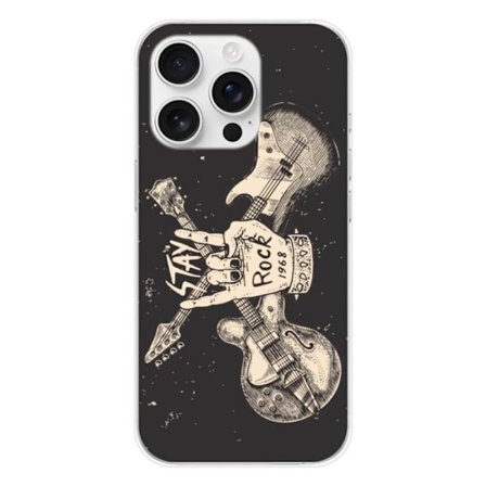 Siliconöverdrag - Kompatibel med Apple iPhone 16 Pro - design stay rock