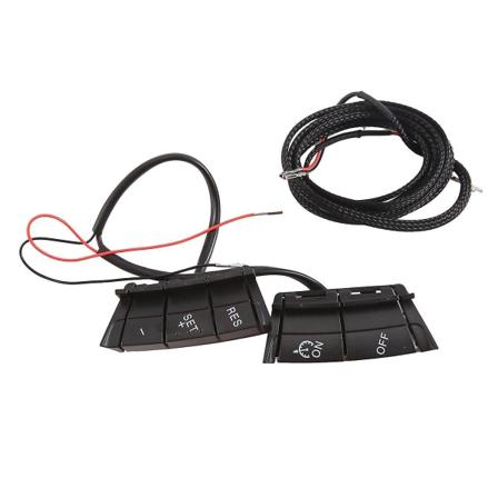 Auton ohjauspyörän vakionopeudensäädin Focus 2 Mk2 2005-2011 monitoimiohjauspyörän painikkeille Black