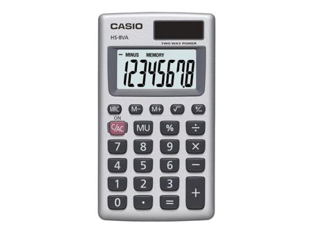 CASIO Räknare HS-8VA - Lyreco - Kontorsmaskiner - Räknare - Miniräknare