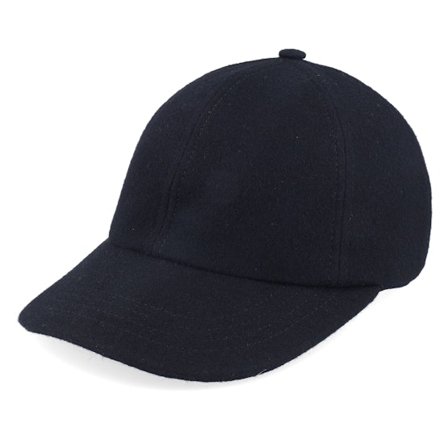 CTH Ericson - Musta unconstructed Lippis - Ballcap Wool Black Dad Cap @ Hatstore