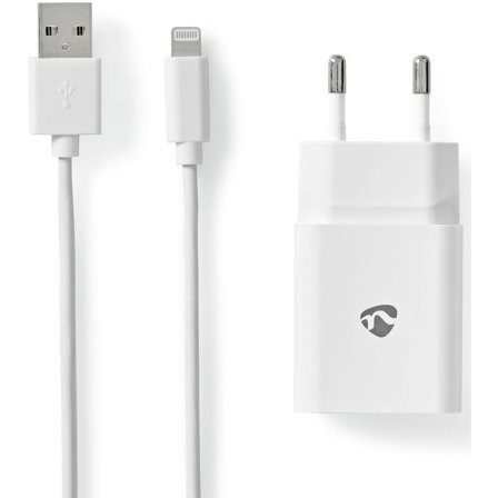 Nedis - Lader Väggladdare Apple Lightning 8- Hvit