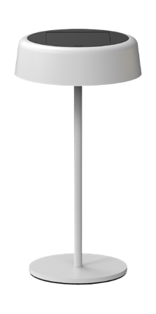 SYNERGY table lamp SOLAR/rechargeable battery, outdoor IP54, touch switch dimmable, white