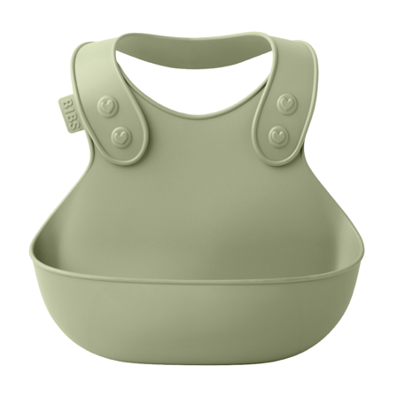 BIBS Dinner Bib Silikonsmekke, Grønn, 1 stk.