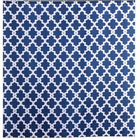 Geometriskt Tryckt Mönster, Mögelsäker och Vattentät Duschdraperi i Polyestertyg för Badrum.