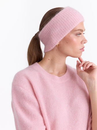 MATCH - Carmela pannebånd - Donna - Str. ONESIZE - Dame - Tilbehør - Rosa - 34% Ull, 34% Mohair, 27% Nylon - resirkulert, 5%Elastan