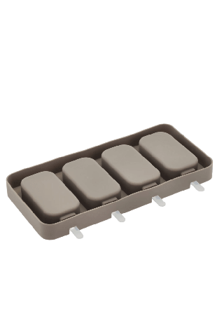 Blomsterbergs Isglassform för 4 st Classic Latte Silikon Köksredskap Beige 26x15x2,6