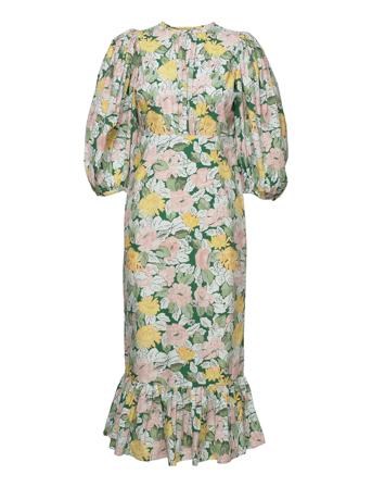 Festive Cotton Midi Dress Patterned By Ti Mo